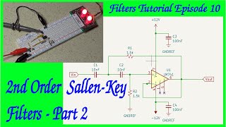 Filters Tutorial Episode 10 2nd Order SallenKey Filters  Part 2 [upl. by Nugent]