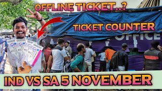 IND VS SA  OFFLINE BOOKING Price  EDEN GARDEN  5 Nov 2023 [upl. by Yecnuahc]