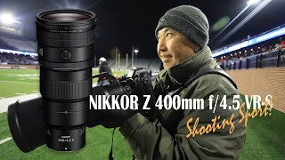 นิคอนกับกีฬา Nikkor Z 400 f45 VRS on sports Pilot episode 2 [upl. by Arotak456]