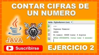 Contar cifras de un numero Ejercicios NetBeans [upl. by Elleirad510]