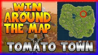 WIN AROUND THE MAP TOMATO TOWN Fortnite Battle Royale [upl. by Eilsehc]