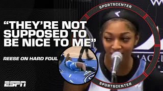 Angel Reese reacts to Alyssa Thomas hard foul ejection  SportsCenter [upl. by Natrav222]