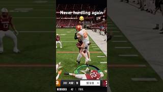 Never hurdling again 😂 college football 25 [upl. by Doubler]