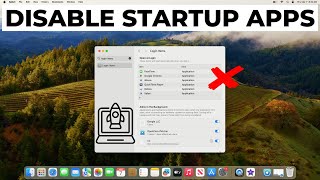 How to Disable Startup Program in Mac  Stop Apps Opening on Startup [upl. by Hardigg]