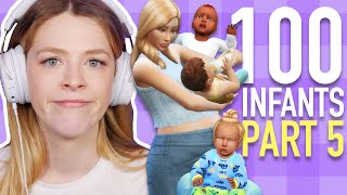 Can You Raise 8 Children With 1 Parent In The Sims 4  100 BABY CHALLENGE SPEEDRUN  Part 5 [upl. by Orecul]