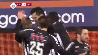 Sporting Charleroi vs OH Leuven 2  1 All Goals Pro League  12 December 2015 [upl. by Itnavart]