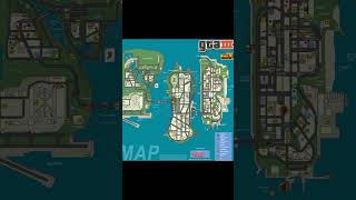 Gta 3 map vs gta vice city map gta gtavicecity [upl. by Niltiac]