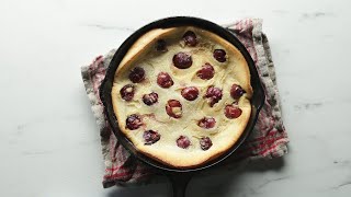 How To Make Cherry Clafoutis • Tasty [upl. by Eidnyl]