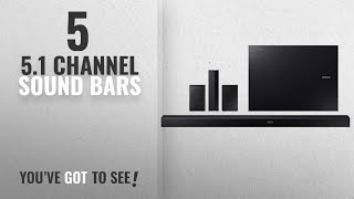 Top 5 51 Channel Sound Bars 2018 Samsung KM57C 51Channel 460W Bluetooth Soundbar w Wireless [upl. by Enyawad]