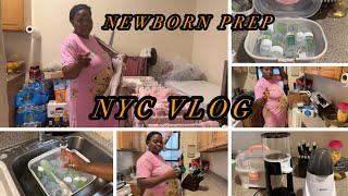 NYC VLOG Nest With Me For Baby Organizing My Kitchen Space  Washing And Sterilizing Bottles [upl. by Arised]