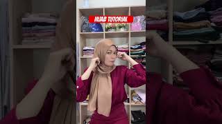 TUTORIAL SHAWL SHIMMER SILK tutorialhijabsimpel hijabturorial hijabmodern tutorialhijabcantik [upl. by Ralfston]