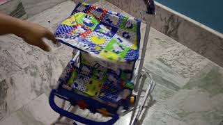 Foldable baby 👶👶👶👶prembulator 👣 Walker 3 in 1 perambulator and swing and walker [upl. by Ahsiem]