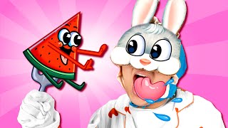 The Healthy Food Song  Eat Healthy Foods  Bunny Boom Kids Songs [upl. by Tavish392]