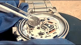 Batteriewechsel Chronograph S Oliver 2776 S Oliver Battery change [upl. by Akerahs]