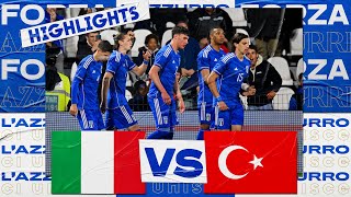 Highlights ItaliaTurchia 11  Under 21  Qualificazioni U21 EURO 2025 [upl. by Asseniv]