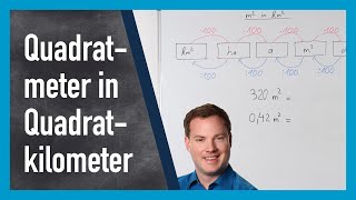 Quadratmeter in Quadratkilometer umrechnen [upl. by Aihsele]