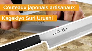 Couteaux japonais Kagekiyo Suri Urushi  Artisanal [upl. by Seira]