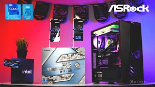 XTIAN C x ASROCK  Z590 Steel Legend Wifi 6E Gaming PC Build [upl. by Sewel481]