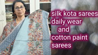 silk kotas painting cottonsdresses daily wear sareessuseelafashionpoint [upl. by Murdoch]