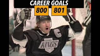 Wayne Gretzky scores goals 800 and 801 ties Gordie Howe for 1st alltime [upl. by Eddra]