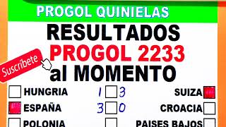 Progol 2233 Resultados al Momento SABADO 15  progol 2233  progol Revancha 2233 [upl. by Sanfourd]