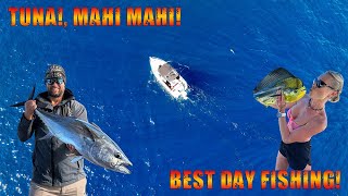 Tuna and Mahi Mahi Our Best Day Fishing [upl. by Holton]