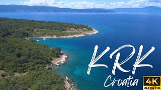 The Island of KRK Croatia │ 4K Drone Cinematic [upl. by Jahdol280]