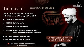 2nd Safar 1446 AH  Jumeraat Interactive session with Sheikh Mohammed Abbas Panju [upl. by Anselm488]