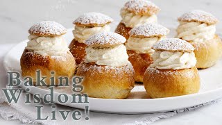 How to Make Swedish Semlor Buns  LIVESTREAM w Anna Olson [upl. by Ninon]