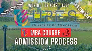 UPES MBA Review 2024  Admission Process  UPES Dehradun [upl. by Grosvenor]