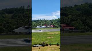 Landing of Let L410 Turbolet❣️ breathtakingbatanes avgeek planespotting aviation batanes [upl. by Ahsirkal]