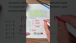 Tema de muitos concursos  divisão proporcional matematica concursos correios [upl. by Julita981]