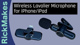 Wireless Lavalier Microphone for iPhoneiPad [upl. by Haceber]