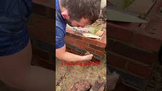 I hate big joints  bricklayer bricklaying jointing building tips brick brickwork clean [upl. by Yuzik541]