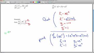 Calc 1  Product Rule Inside Quotient Rule [upl. by Eneleh]