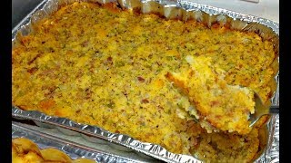 Cornbread Dressing Recipe  How to Make Cornbread Dressing  Cornbread Stuffing Recipe [upl. by Vidda]