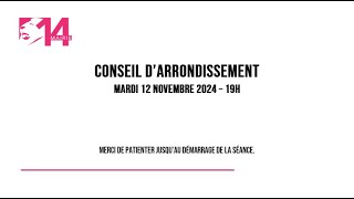 Conseil d’arrondissement du 14ème [upl. by Eceela606]