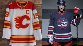 Heritage Classic Jerseys For Winnipeg and Calgary [upl. by Goldshell]