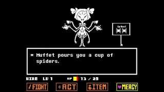 UndertaleSparing Muffet Pacifist Run [upl. by Noiztneb]