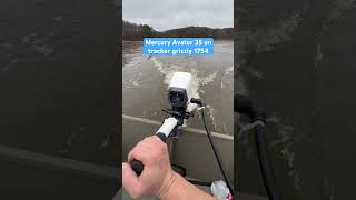 Mercury Avator 35e speed test On tracker grizzly 1754 [upl. by Markland]