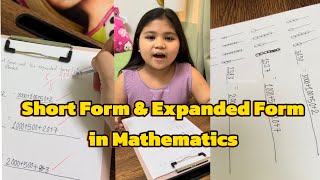 Short Form and Expanded Form in Mathematics  Grade 3 Math 8 years old DjYeshaVlogs [upl. by Yerhcaz]