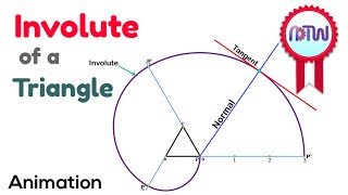 How to draw an Involute of a Triangle [upl. by Adrahs]