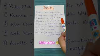 Different Tastes in Remedies  Homeopathic Drugs  Homeopathy  Hindi [upl. by Akelahs]