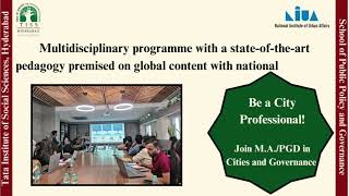 Reasons to join MAPGD in Cities amp Governance at TISS Hyderabad [upl. by Yenahc]