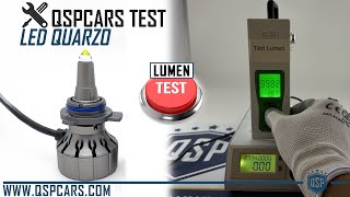 MISURAZIONE Lampadina LED Quarzo QSPCARS con LUMEN TESTER  NO LUX  Lampadina Luce Bianca 9500LM [upl. by Ymas886]