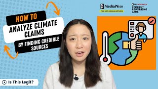 How to Analyze Climate Claims by Finding Credible Sources  Is This Legit [upl. by Glennon]