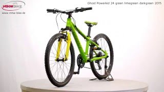 Ghost Powerkid 24 green limegreen darkgreen 2015 [upl. by Llemmart946]