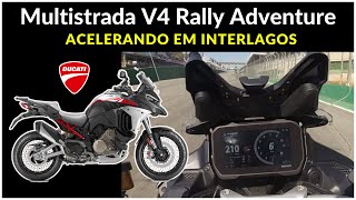 Nova Ducati Multistrada V4 Rally  SURPREENDENTE EM INTERLAGOS [upl. by Baldwin541]