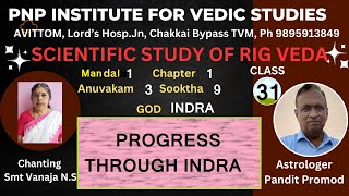 SCIENTIFIC STUDY OF RIG VEDAClass 31Mandal1Sooktha 9  PROGRESS THROUGH INDRA [upl. by Amaso]