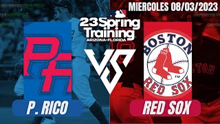 PUERTO RICO VS BOSTON RED SOX  CLÁSICO MUNDIAL DE BEISBOL  MLB  EN VIVO PREVIA [upl. by Jehias]